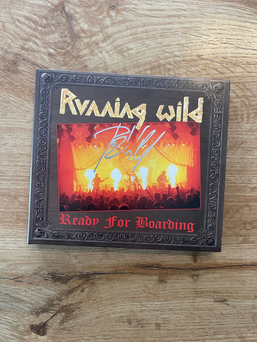 Running Wild CD Ready for Boarding- signed by Rock`n`Rolf