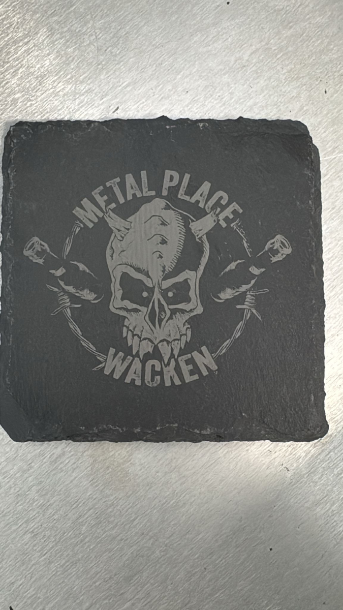 Metal Place Schieferuntersetzter