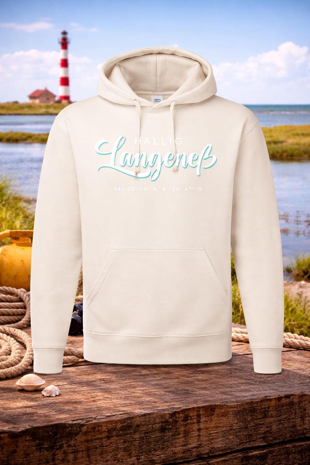 Hoodie Hallig Langeneß Creme