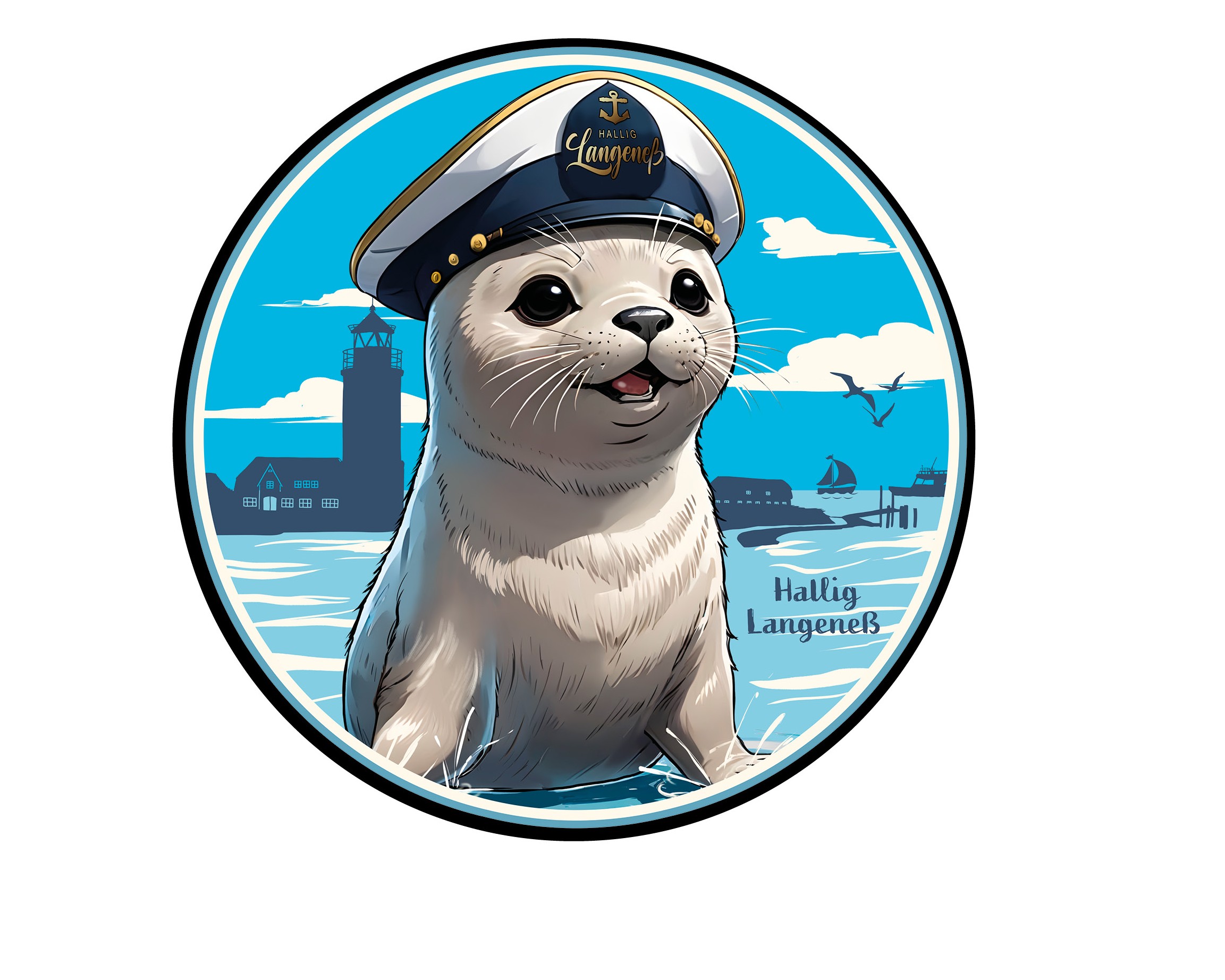 Hallig Langeneß Sticker