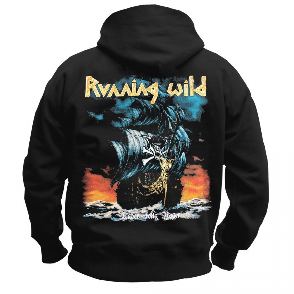 Running Wild Hoddie " Under Jolly Roger
